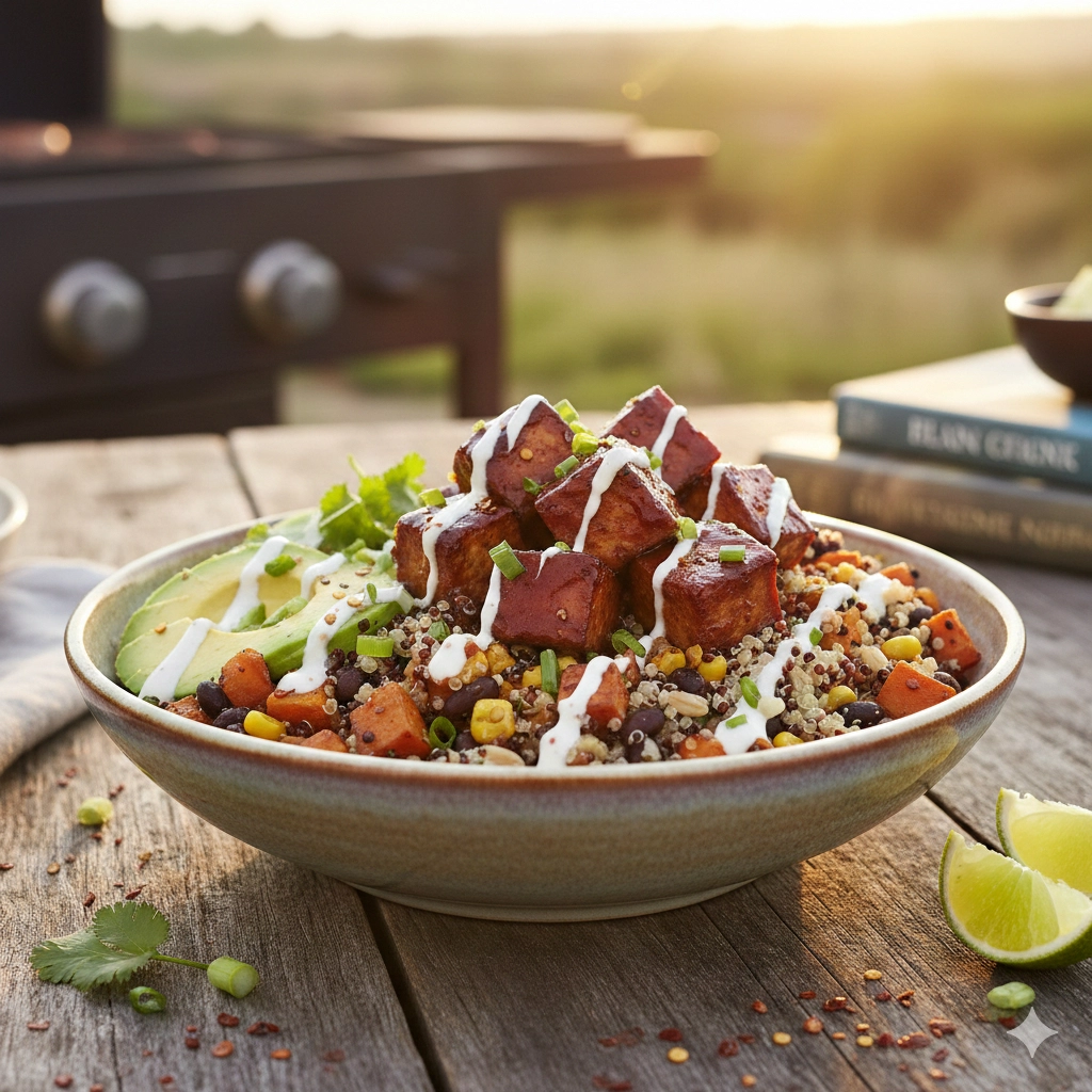 BBQ Tofu Grain Bowl