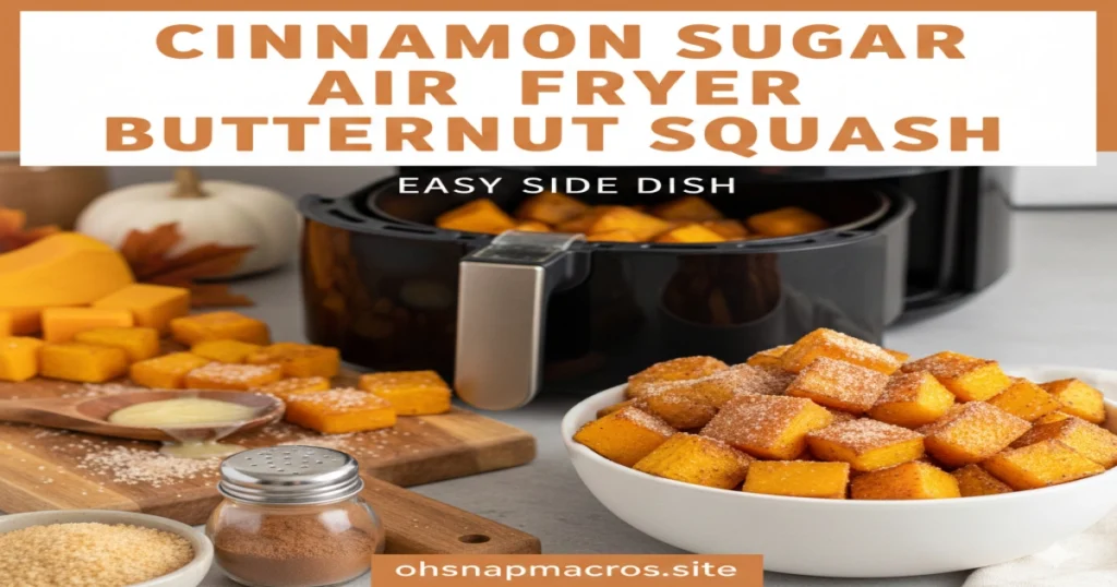 Cinnamon Sugar Air Fryer Butternut Squash