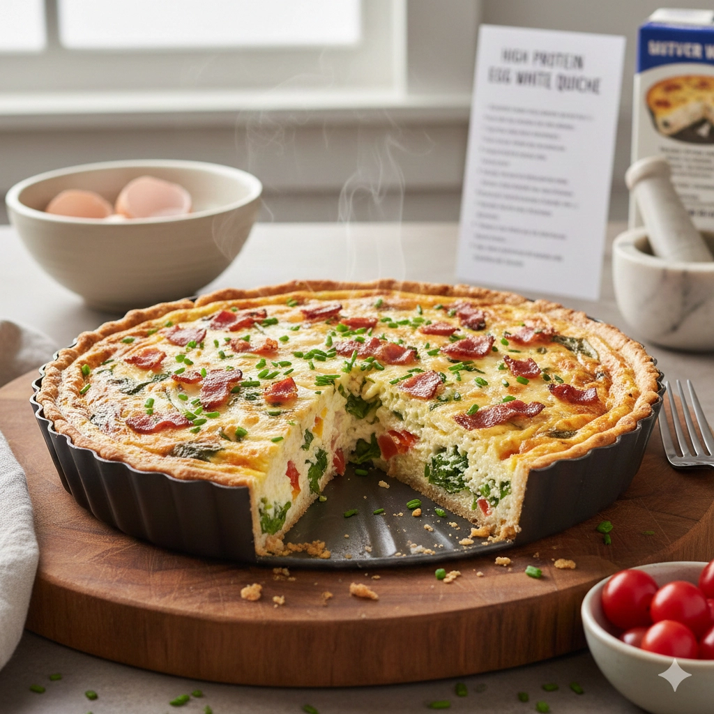 High Protein Egg White Quiche