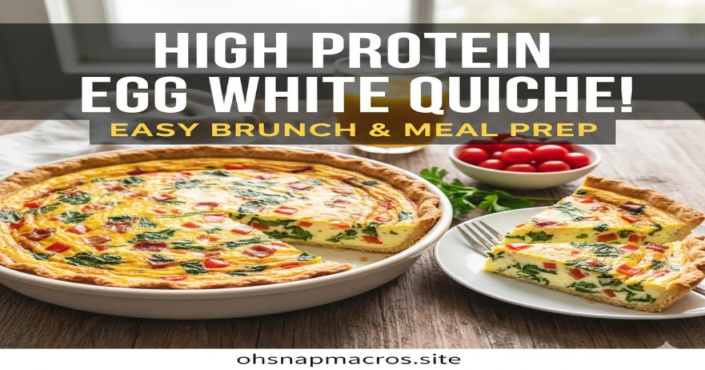 High Protein Egg White Quiche Recipe Easy Brunch & Meal Prep
