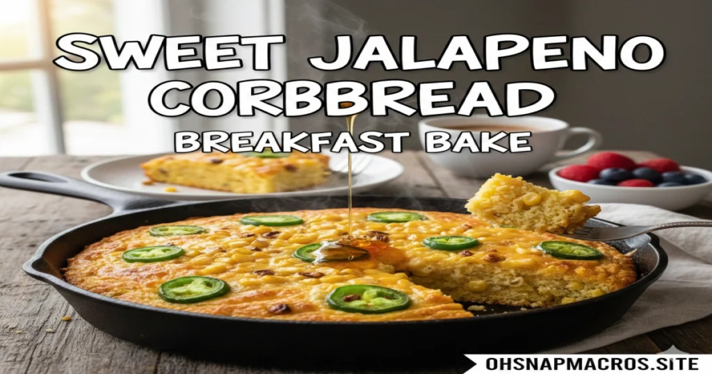 Sweet Jalapeno Corn Bread Breakfast Bake
