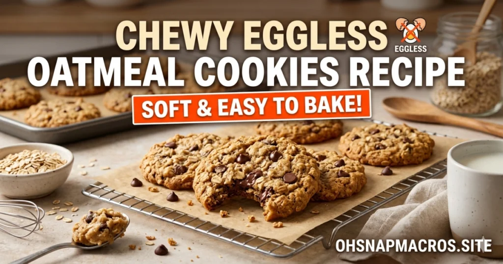 Chewy Eggless Oatmeal Cookies Recipe: Soft & Easy to Bake