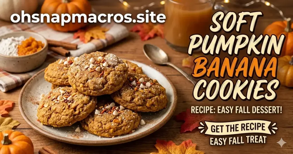 Soft Pumpkin Banana Cookies Recipe Easy Fall Dessert