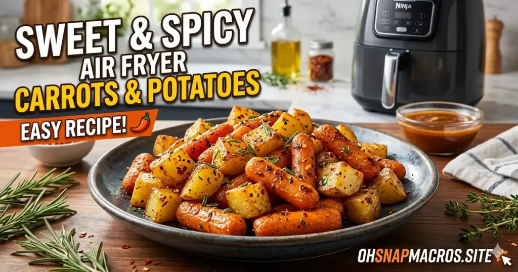 Sweet and Spicy Air Fryer Carrots and Potatoes